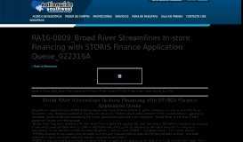 
							         RA16-0809_Broad River Streamlines In-store Financing with STORIS ...								  
							    