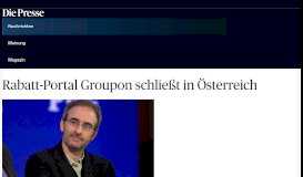 
							         Rabatt-Portal Groupon schließt in Österreich « DiePresse.com								  
							    