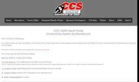 
							         Racer Portal | Online Pre-Entry | CCS ASRA RaceWurx								  
							    