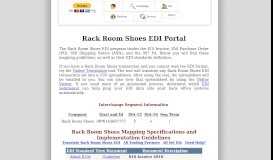 
							         Rack Room Shoes EDI Mapping Guidelines, Requirements and EDI ...								  
							    