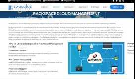 
							         Rackspace Cloud Management - Spaculus								  
							    