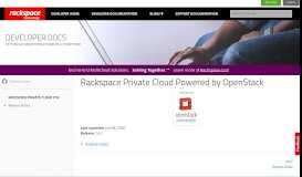 
							         Rackspace Private Cloud Powered by OpenStack - Rackspace ...								  
							    