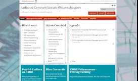 
							         Radboud Centrum Sociale Wetenschappen | Opleiders in Mens en ...								  
							    