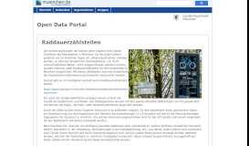
							         Raddauerzählstellen - Open-Data-Portal München								  
							    