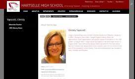 
							         Radford, Christy / About the Teacher - Hartselle City Schools								  
							    