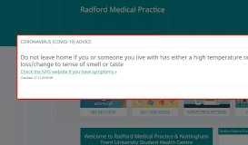 
							         Radford Medical Practice - Information about the doctors surgery ...								  
							    