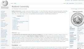 
							         Radford University - Wikipedia								  
							    