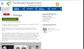 
							         Radiation Oncology | The Brooklyn Hospital Center								  
							    