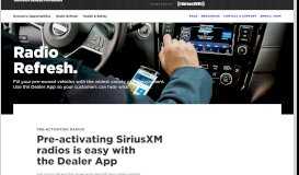 
							         Radio Activation - SiriusXM Dealer Programs								  
							    