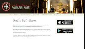
							         Radio Beth Gazo | Syriac Orthodox Hymns								  
							    