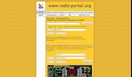 
							         radio-portal: Startseite der Suchmaschine Radio-Portal								  
							    