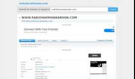 
							         radioharmankardon.com at Website Informer. Visit Radioharmankardon.								  
							    