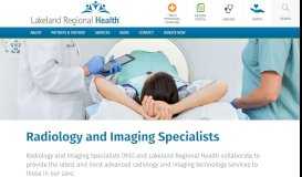 
							         Radiology and Imaging Specialists - Lakeland Regional Health								  
							    