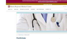 
							         Radiology | Medical Center in Shasta County - Shasta Regional ...								  
							    