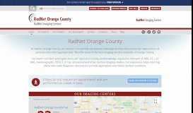 
							         RadNet Orange County | Orange County Imaging Services | West ...								  
							    