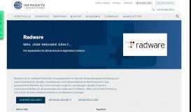 
							         Radware | Weil jede Sekunde zählt... - Infinigate								  
							    