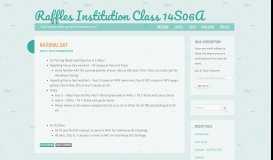 
							         Raffles Institution Class 14S06A | Our lovely class portal welcomes you!								  
							    