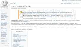 
							         Raffles Medical Group - Wikipedia								  
							    