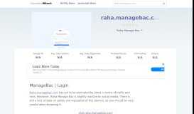 
							         Raha.managebac.com website. ManageBac | Login.								  
							    