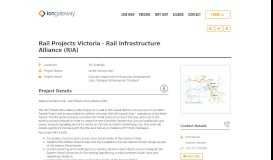 
							         Rail Projects Victoria - Rail Infrastructure Alliance (RIA) - ICN Gateway								  
							    