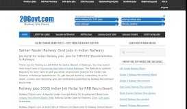 
							         Railways Jobs Portal - RRB Recruitment Naukri 2019-20								  
							    