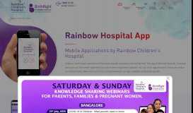 
							         Rainbow Children's Hospital App								  
							    
