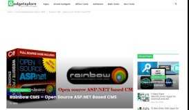 
							         Rainbow CMS – Open source ASP.NET based CMS – Gadget Explorer								  
							    