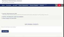 
							         Rainbow Elementary School / Homepage								  
							    