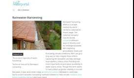 
							         Rainwater Harvesting - India Water Portal								  
							    