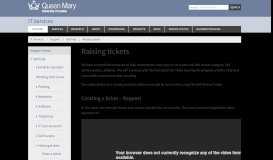 
							         Raising tickets - IT Services								  
							    