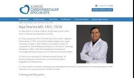 
							         Raja Sharma MD, FACC, FSCAI – Illinois Cardiovascular Specialists								  
							    