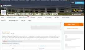 
							         Rajalakshmi Engineering College - [REC], Chennai Courses & Fees ...								  
							    