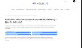 
							         Rajasthan Marudhara Gramin Bank Mobile Banking – How To ...								  
							    
