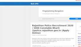 
							         Rajasthan Police Recruitment 2019, Constable Jobs Apply Online ...								  
							    