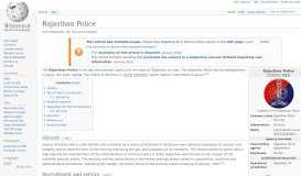 
							         Rajasthan Police - Wikipedia								  
							    