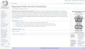 
							         Rajasthan Public Service Commission - Wikipedia								  
							    
