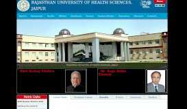 
							         Rajasthan University for Health Sciences								  
							    