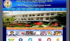 
							         Rajiv Gandhi University of Health Sciences Karnataka								  
							    