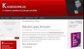 
							         Rakuten goes Amazon | Kassenzone								  
							    