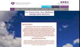 
							         Raleigh Adult Medicine | Internal Medicine Doctors in Raleigh								  
							    