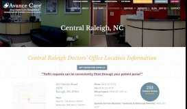 
							         Raleigh Doctors | Primary Care | Urgent Care Services - Avance Care								  
							    