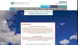 
							         Raleigh Medical Group: Our Community, Your Wellness								  
							    