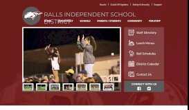 
							         Ralls Independent School District								  
							    