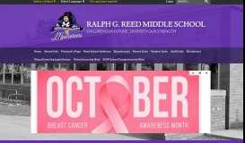 
							         Ralph G. Reed Middle School: Home								  
							    