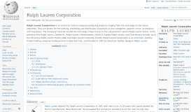 
							         Ralph Lauren Corporation - Wikipedia								  
							    