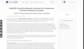 
							         RAMP By Tessitura Network Launched For Prospective ...								  
							    