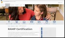 
							         RAMP Certification								  
							    