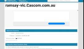 
							         ramsay-vic.cascom.com.au Website statistics and traffic ...								  
							    