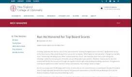 
							         Ran He Honored for Top Board Scores | News | New England College ...								  
							    