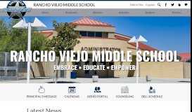 
							         Rancho Viejo Middle School								  
							    